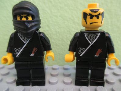 LEGO Minifigure-Ninja - Black-Ninja-CAS048-Creative Brick Builders